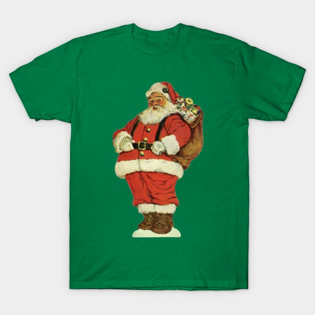 Vintage Christmas Santa Claus T-Shirt by MasterpieceCafe